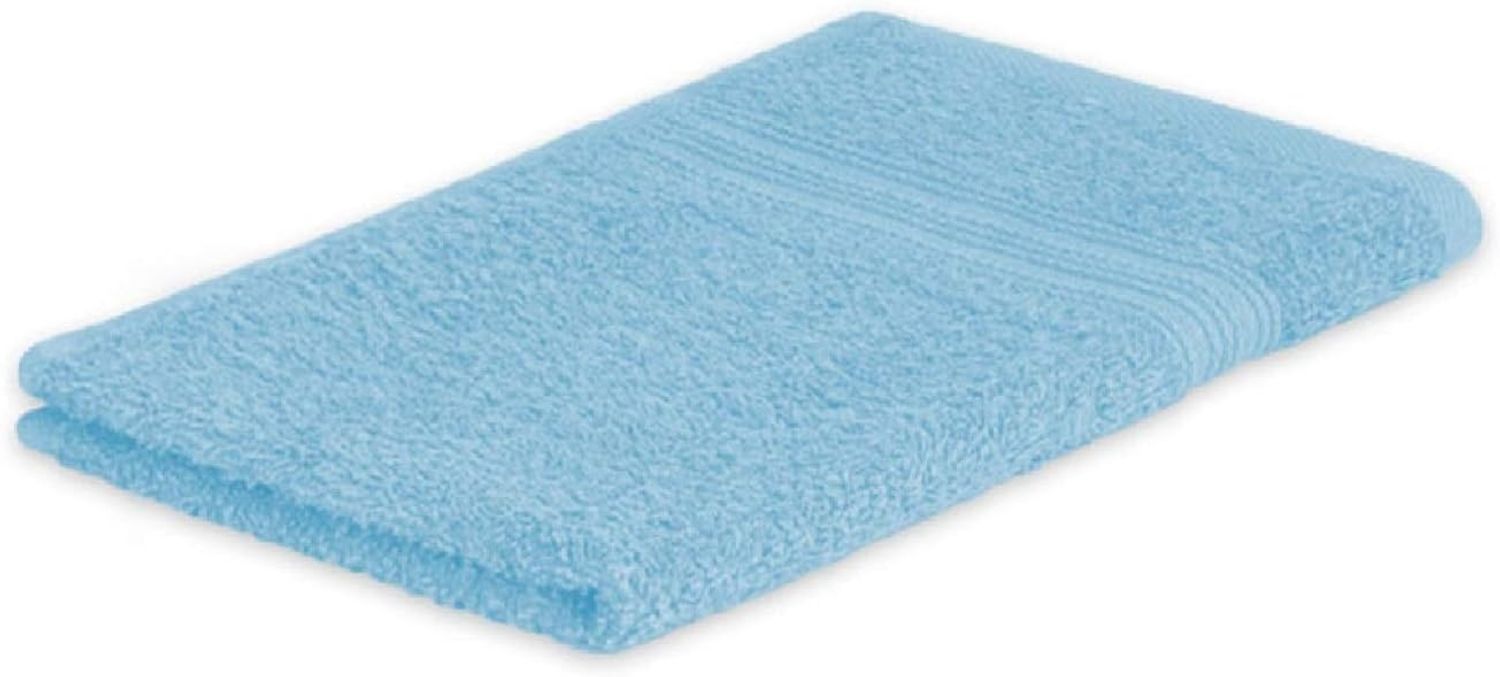 Exklusiv Heimtextil Gästehandtuch Frottier 500 g/m² 30 x 50 cm Hellblau Bild 1