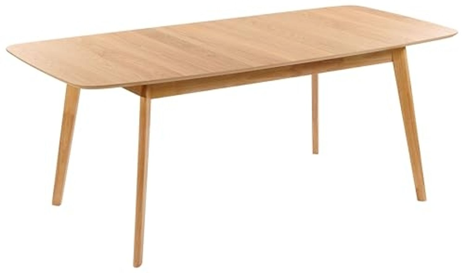 Ausziehbarer Esstisch MADOX 150 190 cm 90 cm Holzoptik Heller Holzfarbton Bild 1