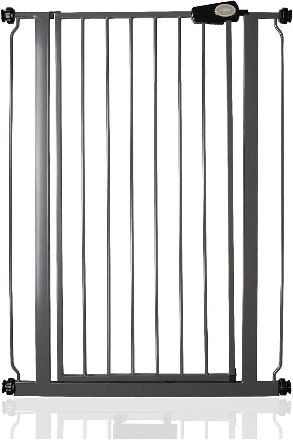 Safetots Kind und Haustier Treppenschutzgitter Extrahoch (75cm - 82.6cm, Grau) Bild 1