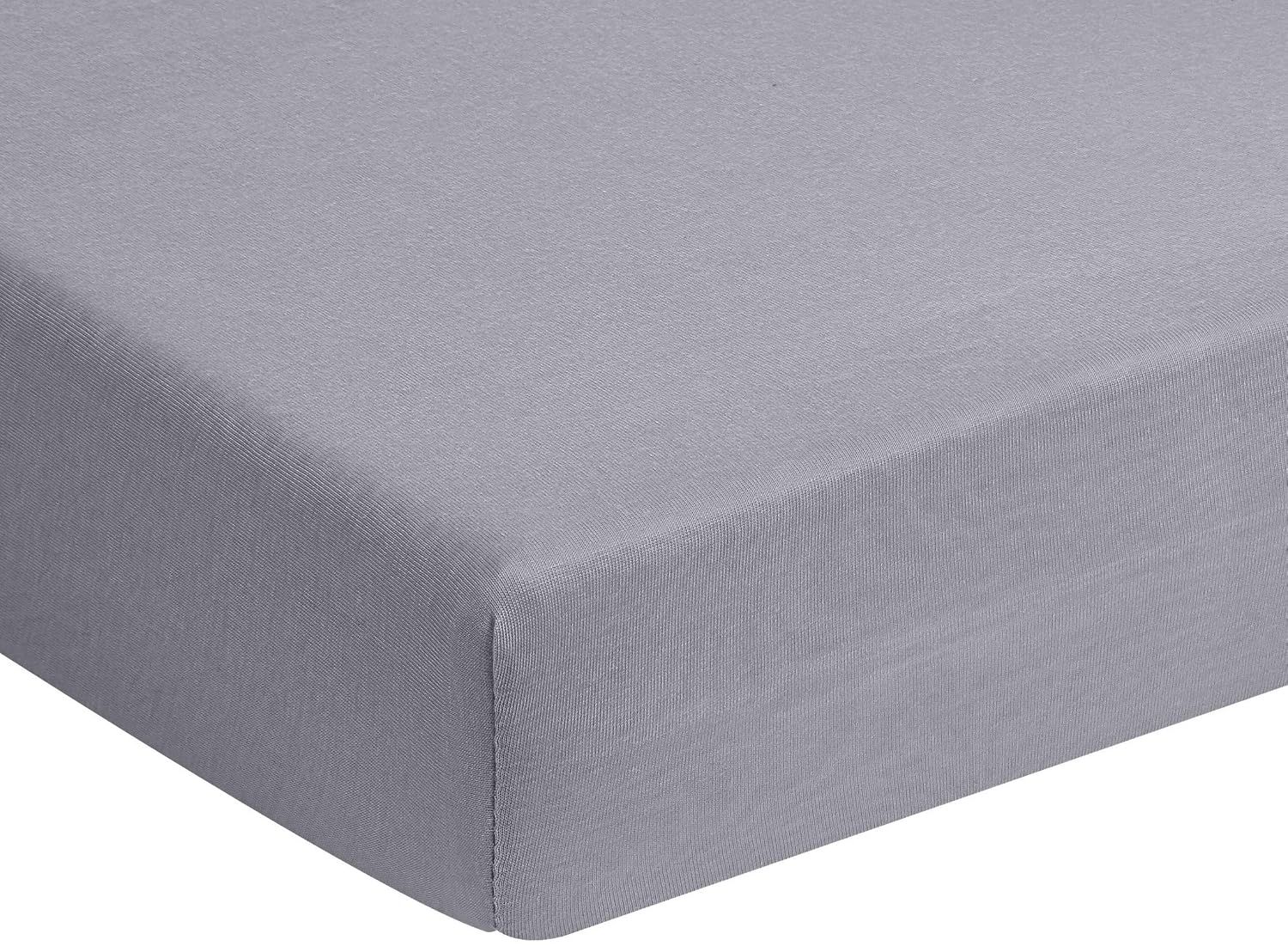 Träumeland Spannbetttuch Tencel dunkelgrau 60 x 120 cm + 70 x 140 cm Bild 1