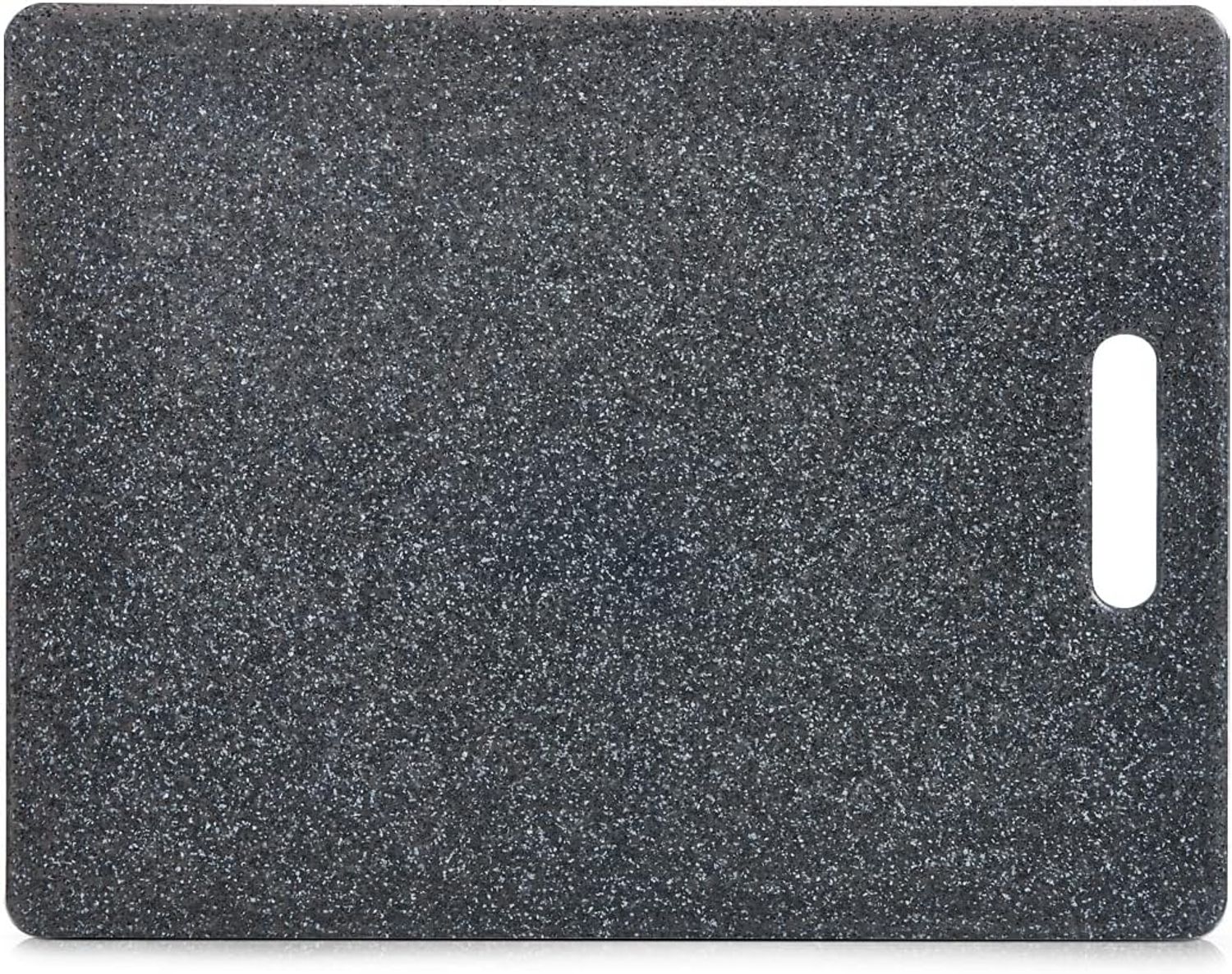 Zeller 26057 Schneidebrett Granitoptik, Kunststoff, ca. 36,5 x 27,5 x 0,8 cm, Anthrazit Bild 1