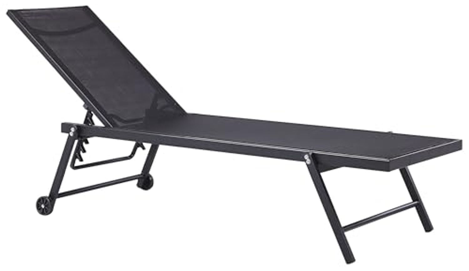 Gartenliege 'PORTOFINO', Aluminium Textilbespannung schwarz Bild 1