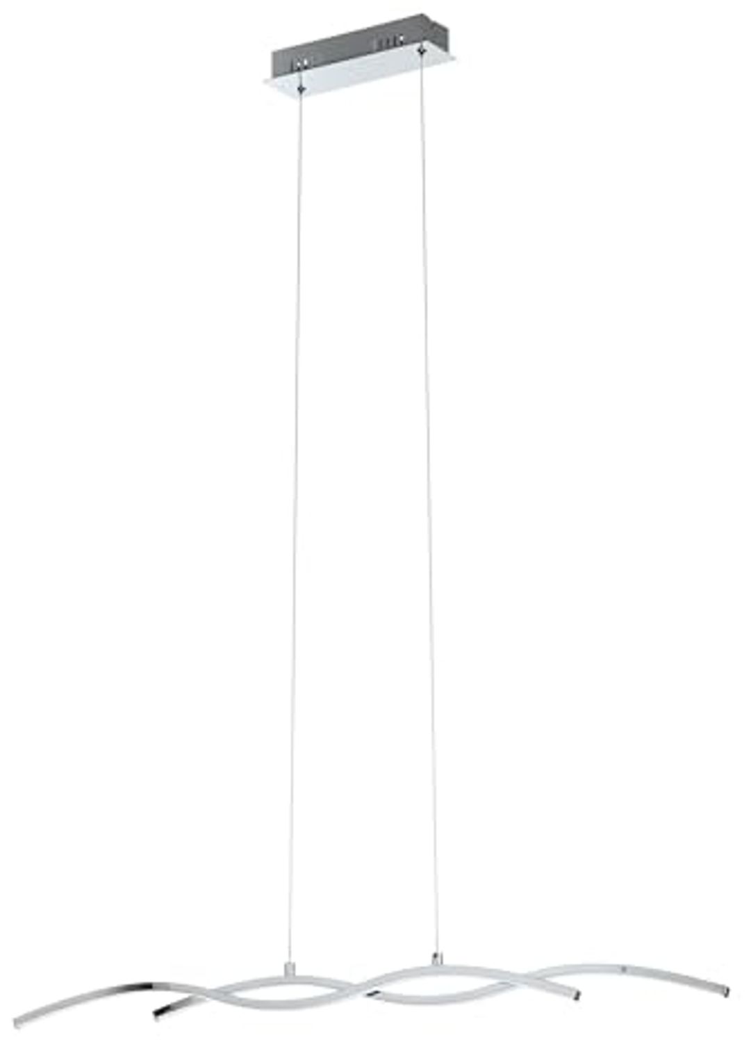 Eglo 96103 LED Hängeleuchte Lasana 2 in chrom und weiß 2X9W L:87 H:120cm höhenverstellbar Bild 1