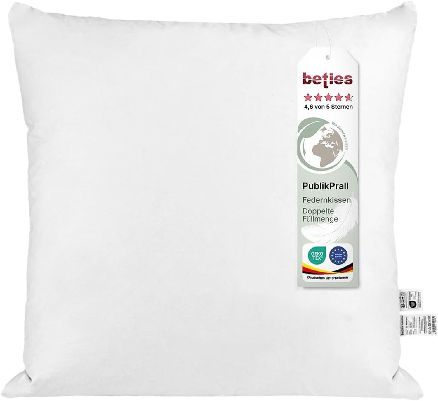 Polster Federkissen 100% Mehrfüllung ca. 80x80 cm beties „PublikPrall“ Bild 1