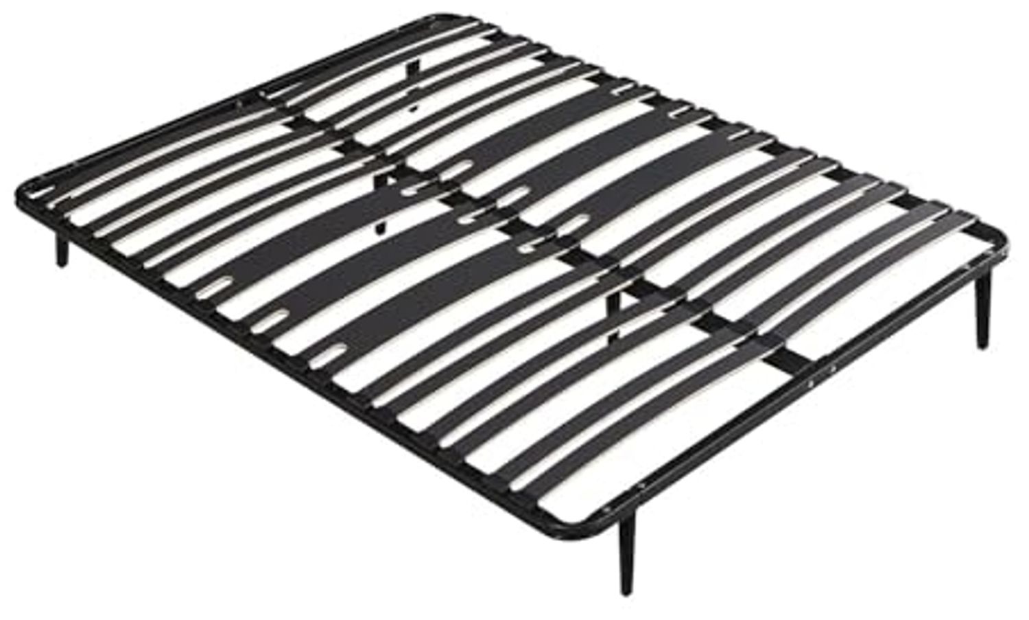 Vente-unique - CERRISI Lattenrost und Bettrahmen Metall Schwarz - B 3 cm138 cm x H 25 cm5 cm x L 12 cm188 cm Bild 1
