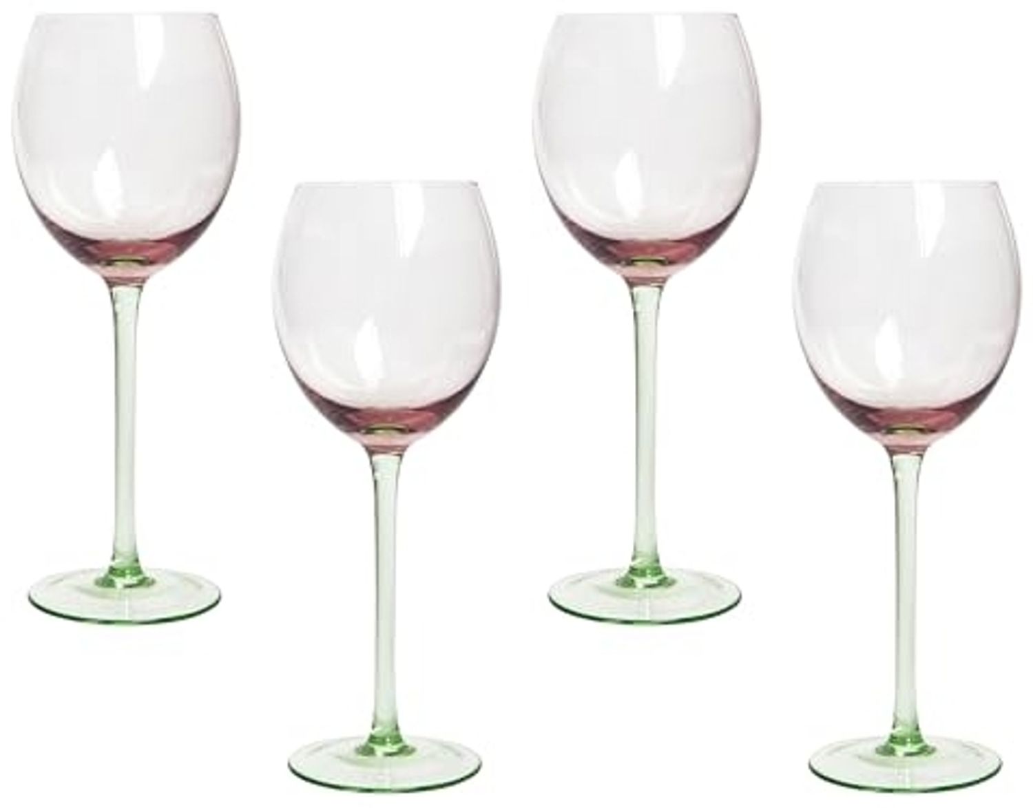 Weingläser im 4er Set DIOPSIDE 360 ml Rosa Bild 1