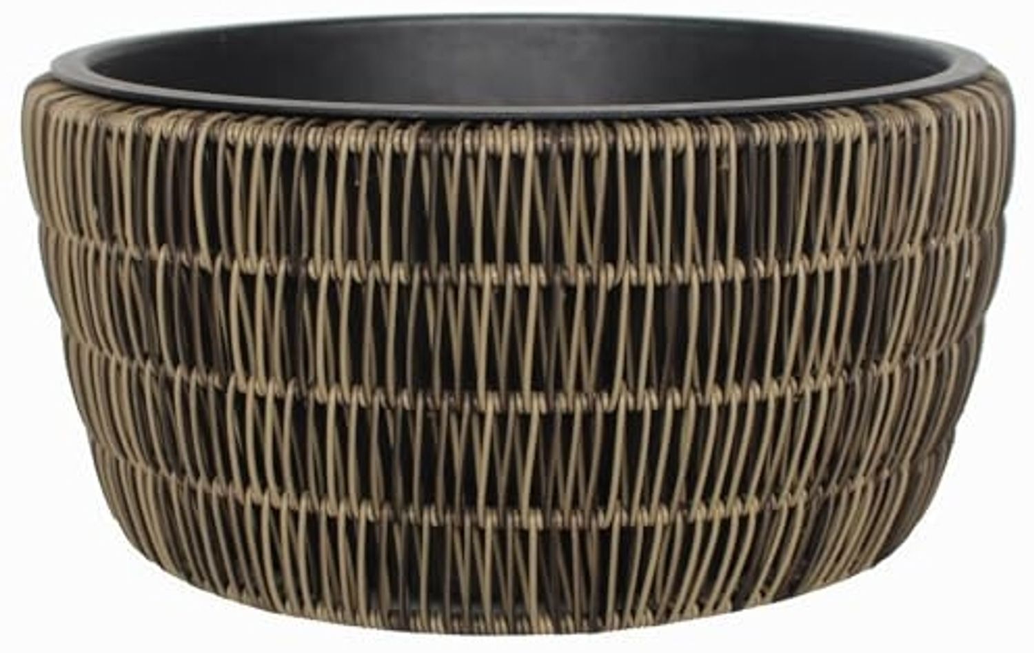 TrendLine Polyrattan Schale Ø 44 x 21 cm mit Einsatz Bild 1