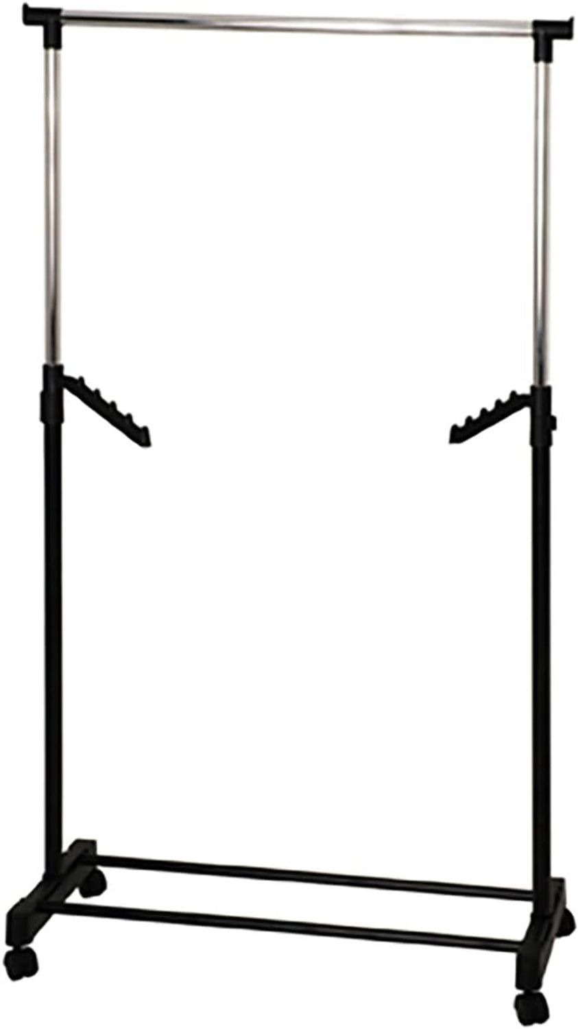 Rollgarderobe Tamo / Tami, Kunststoff, Metall, Silber, Schwarz, 81 x 177 x 42 cm Bild 1