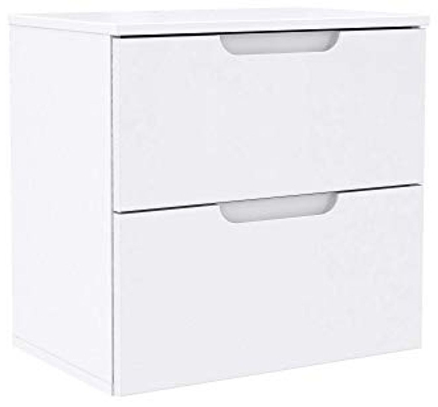 FORTE Sienna Nachttisch mit 2 Schubladen, Holzwerkstoff, 14 x 49,7 x 50,4 cm Bild 1