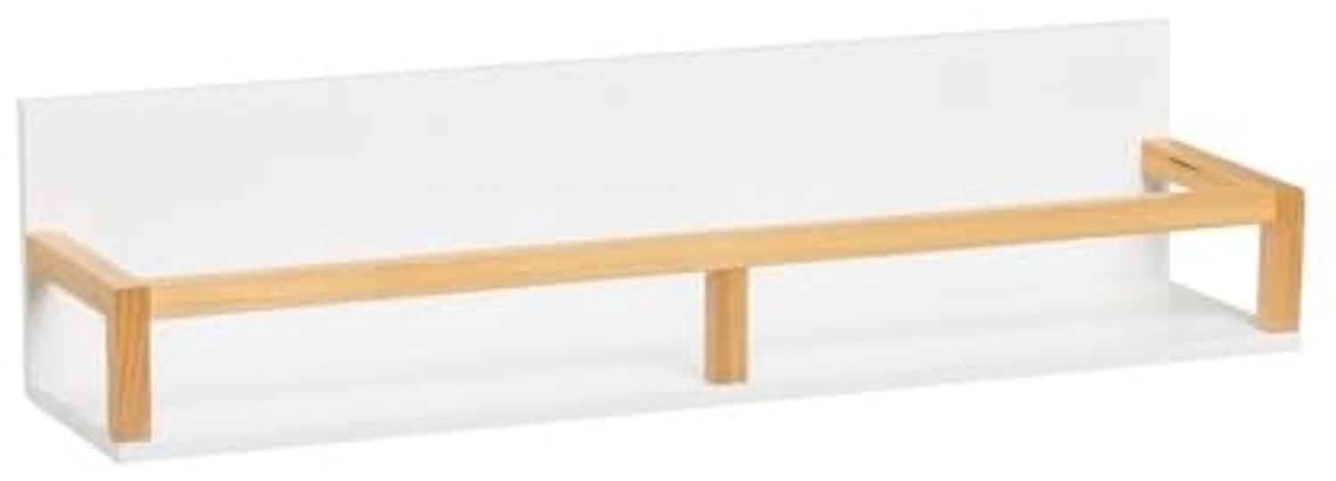 Regal Alamo aus MDF Holz in Weiß und Natur Bild 1