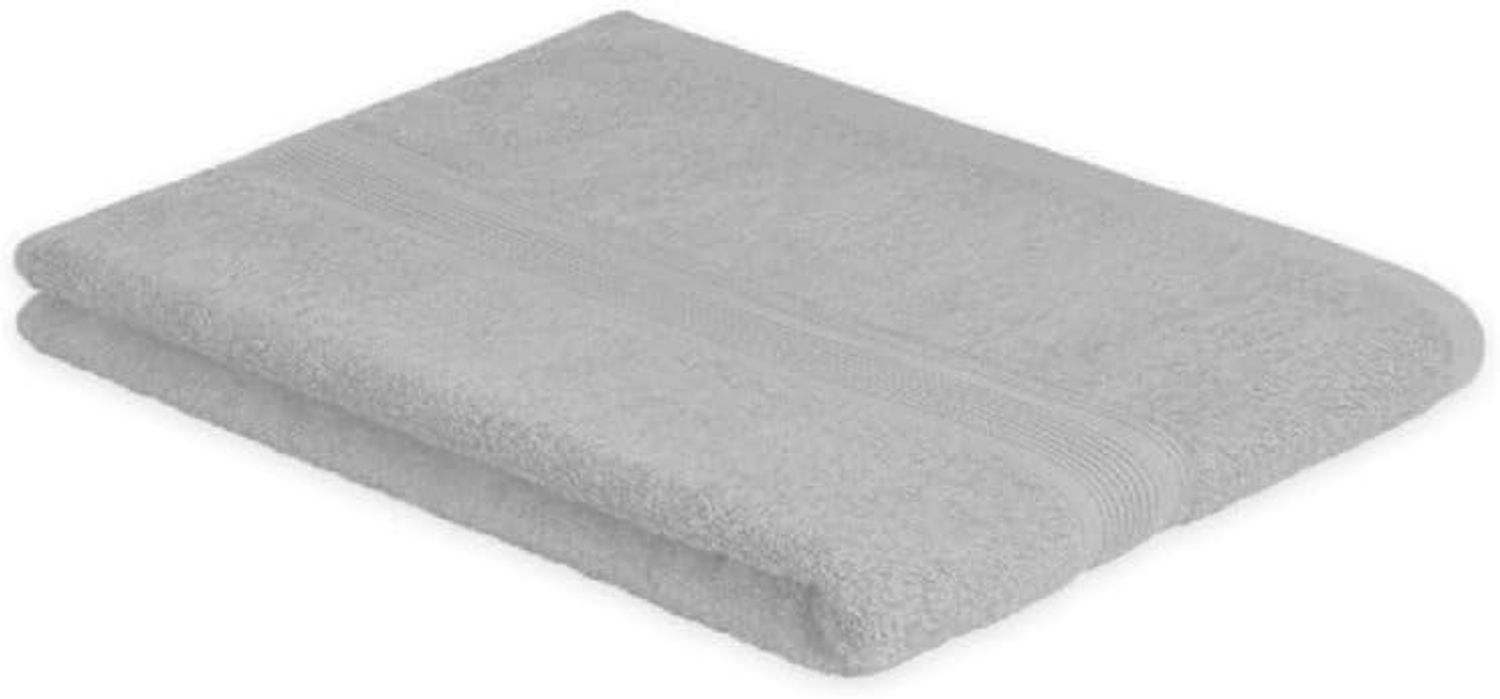 Exklusiv Heimtextil Handtuch Frottier 500 g/m² 80x200 cm Silber Bild 1