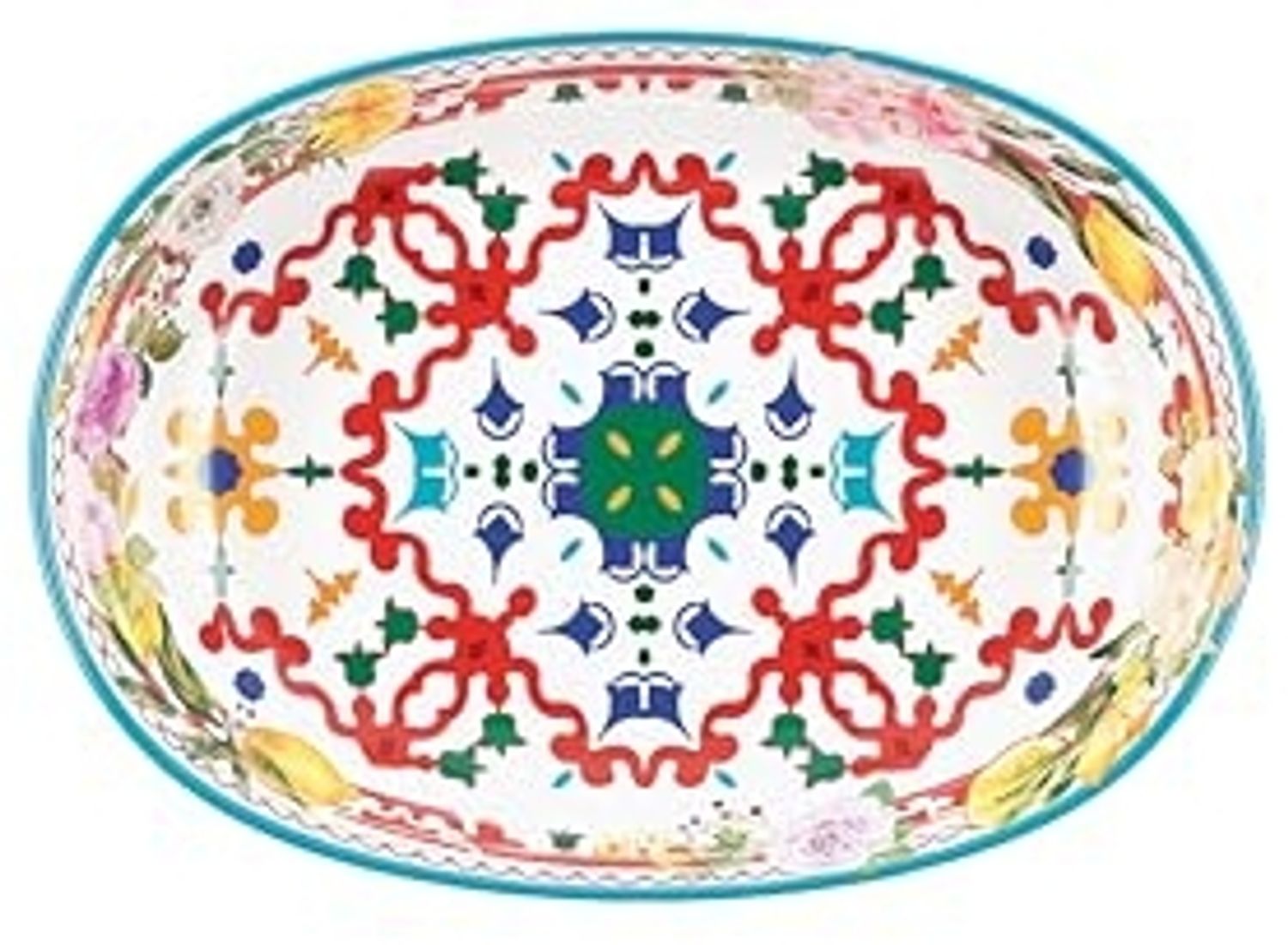 Guzzini Reisschüssel oval 32,5 cm Flower&Lemon Bild 1