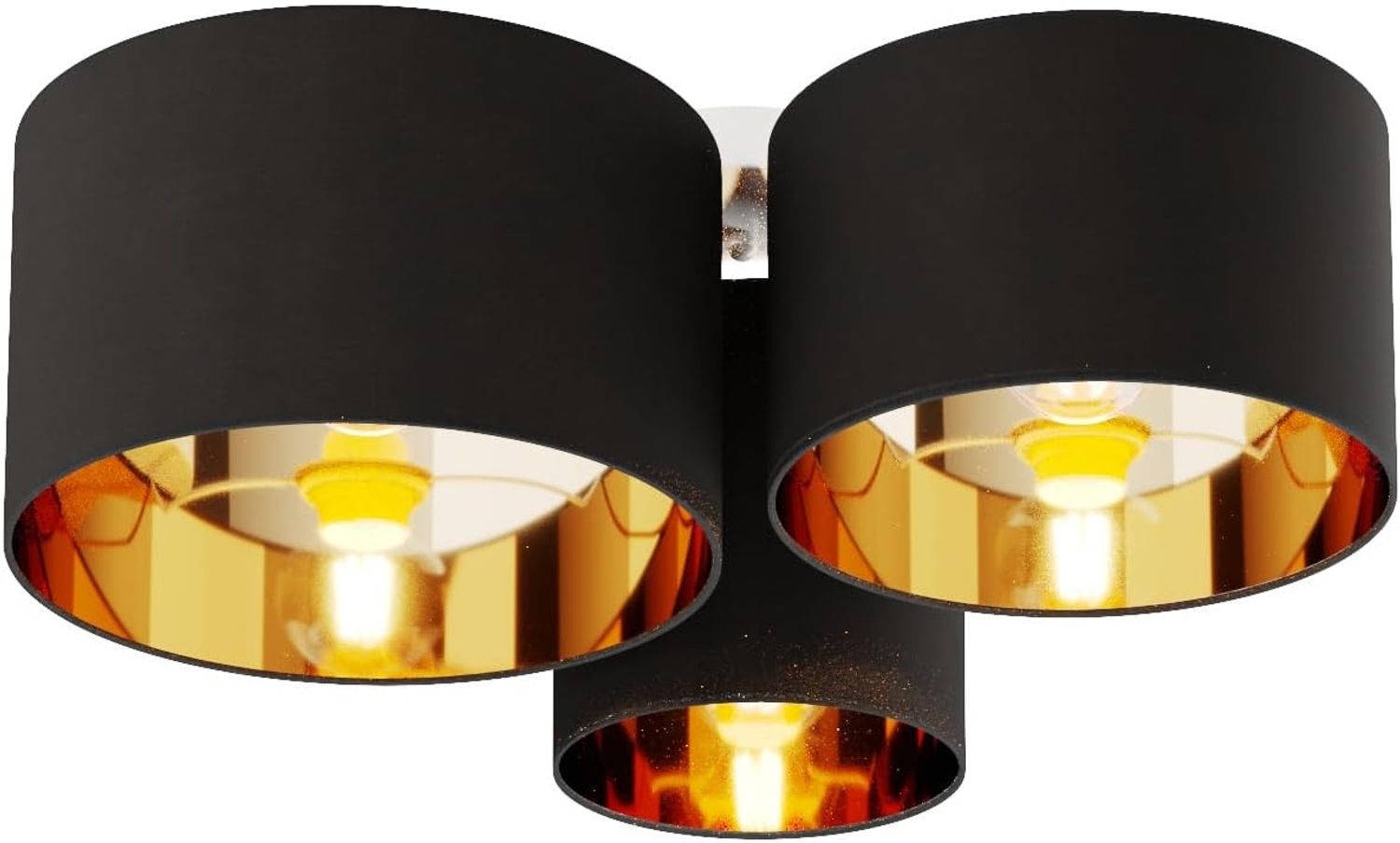 Lindby Deckenleuchten Laurenz, Schwarz IP20, 3 x 15 W LED Bild 1