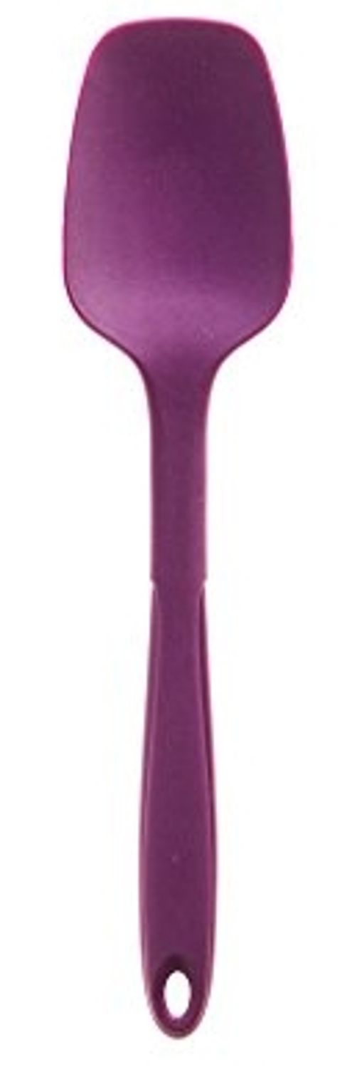 Silikon Teigschaber-Löffel Klein, violett, Länge: 20,5 cm Bild 1