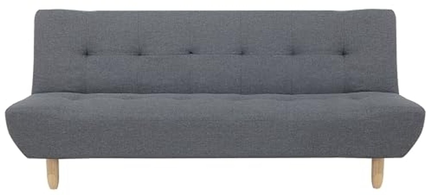 Schlafsofa 3-Sitzer Polsterbezug dunkelgrau ALSTEN Bild 1