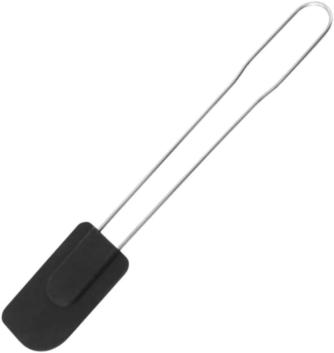 FMprofessional Teigschaber, Edelstahl, Schwarz-Silber, ca. 28cm Bild 1