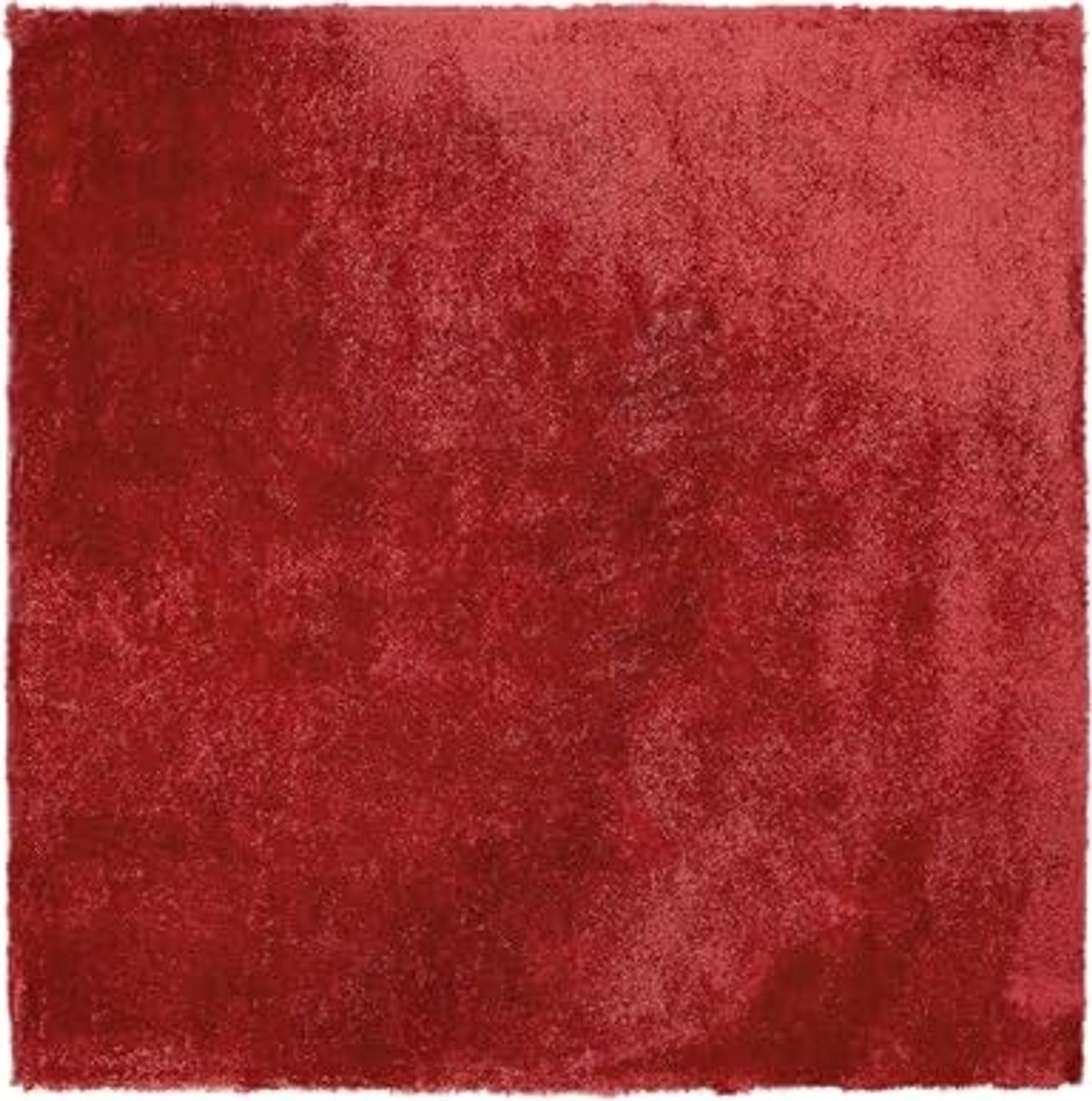 Teppich rot 200x200 cm Shaggy EVREN Bild 1