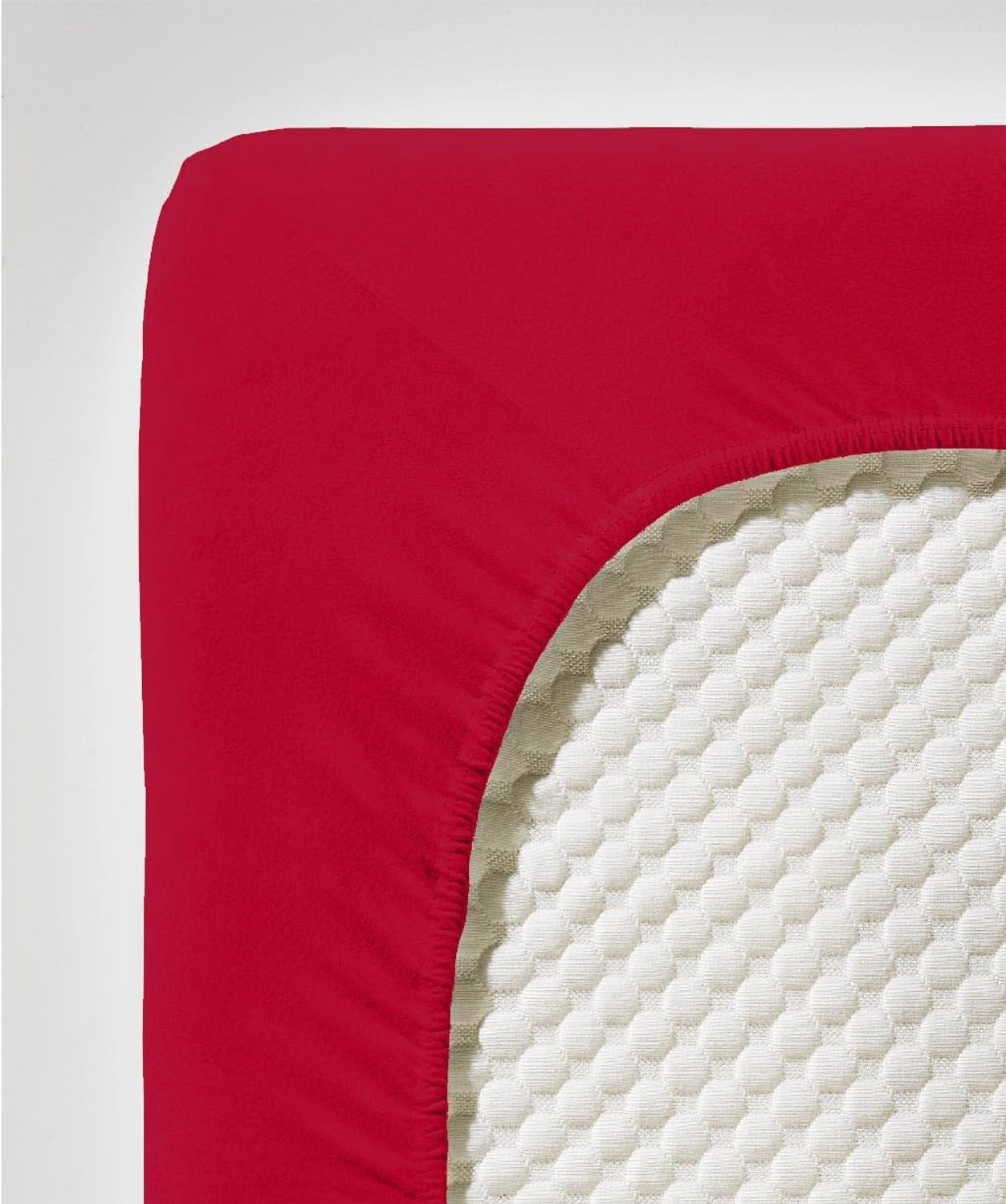 fleuresse Jersey-Elasthan Spannbettlaken Comfort 200x200 cm Bordeaux Bild 1