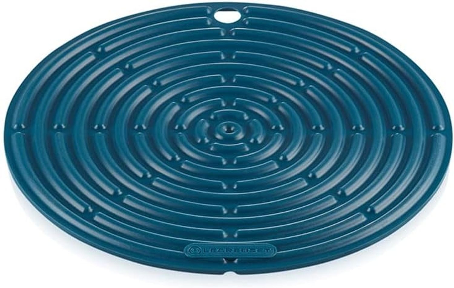 Le Creuset Silikon Topflappen rund deep teal Bild 1