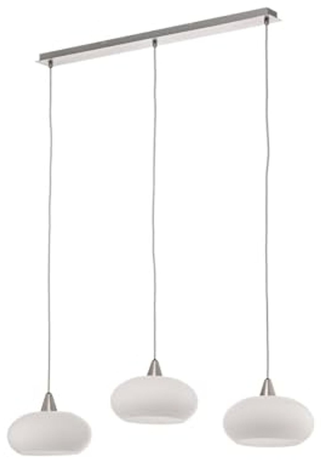 Lucande Hängeleuchte Sharvil, Glas Weiß IP20, 3 x 15 W LED Bild 1