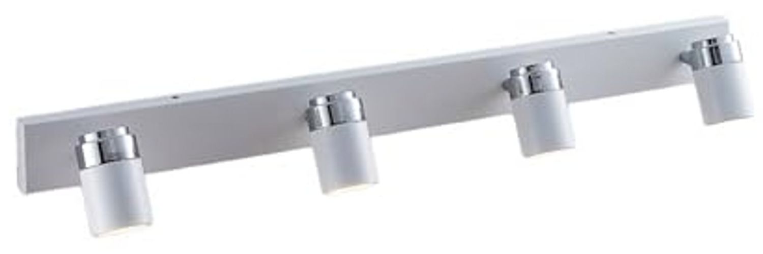 Lindby Deckenstrahler Kardo, Metall, Weiß IP44, 4 x 35 W Bild 1