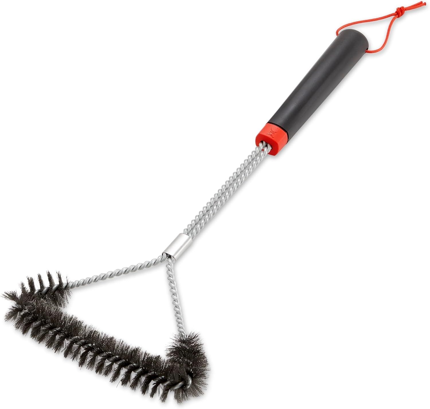 Weber Three-Sided Grillbürste, Schwarz/Silber, 46 cm Bild 1