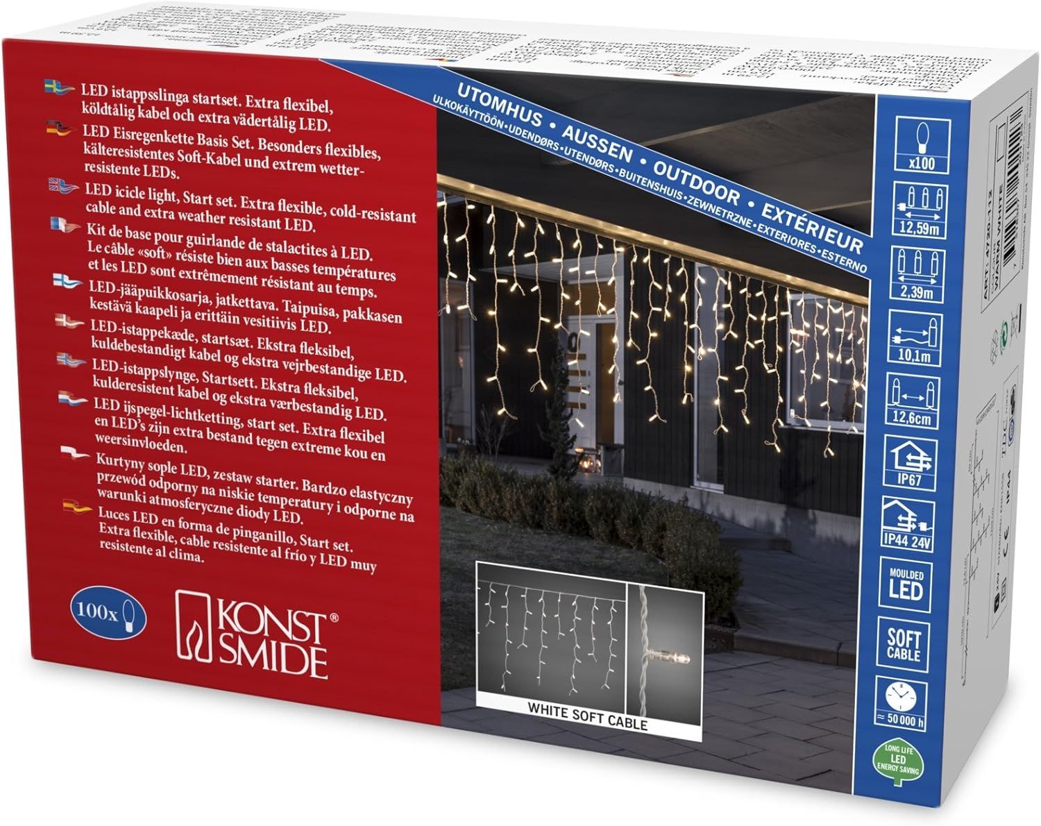 KONSTSMIDE No. 4720-112 Maxi LED Kompakt System Eisregen Basis warmweiß IP67 Bild 1