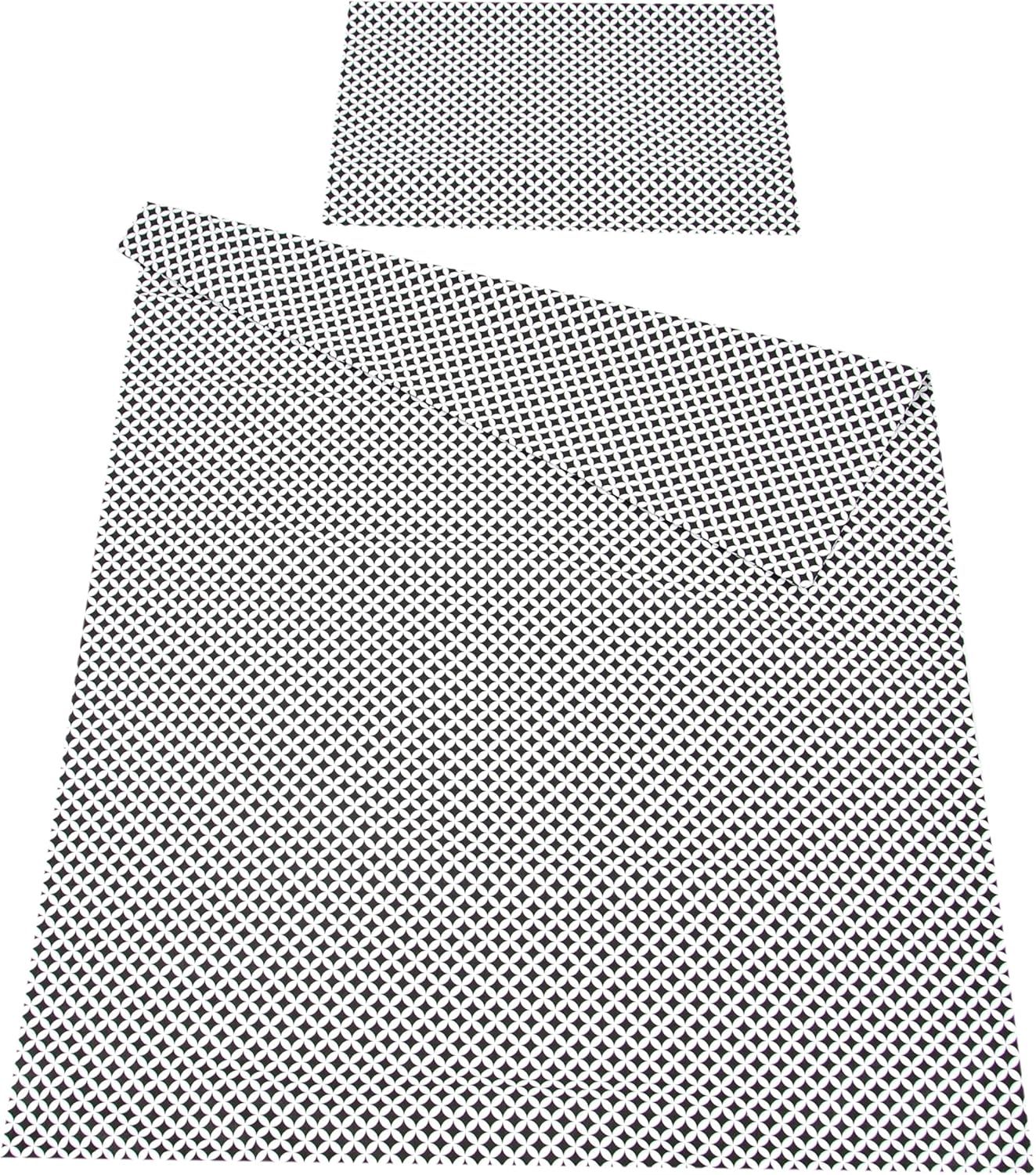 BABYLUX Bettwäsche Bezug 2 Tlg. 100x135 cm Kinderbettwäsche Bettwäsche Bettset Babybettwäsche (107. Marokko Schwarz) Bild 1