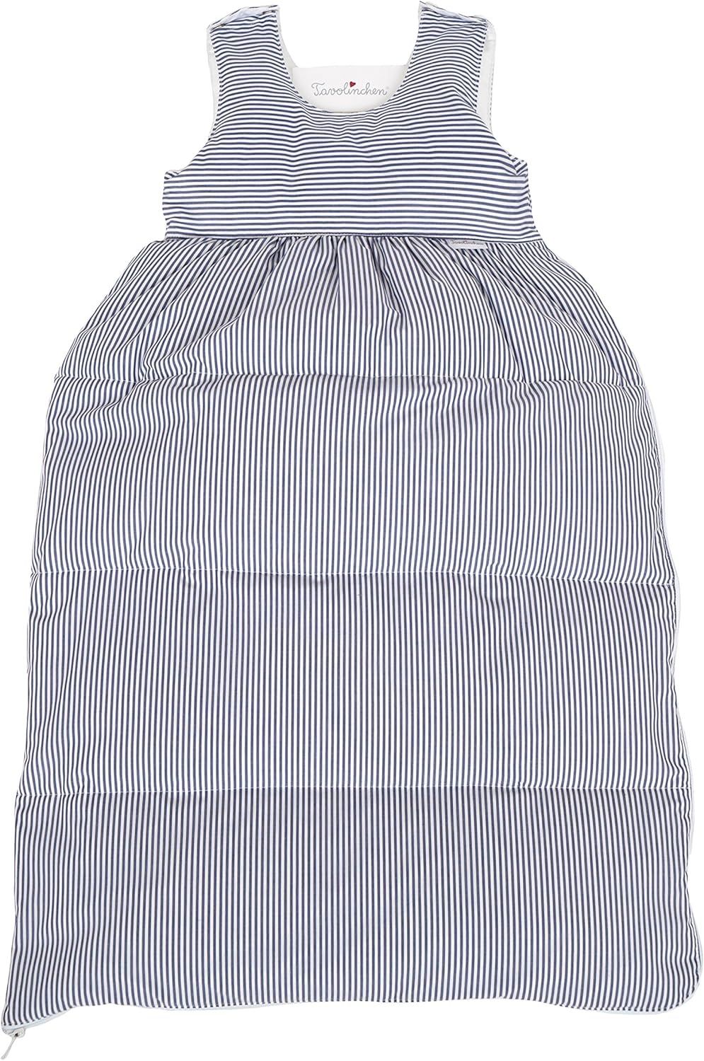 Tavolinchen Babyschlafsack Daunenschlafsack\"Streifen klassisch\" Kinderschlafsack - marine - 90cm Bild 1