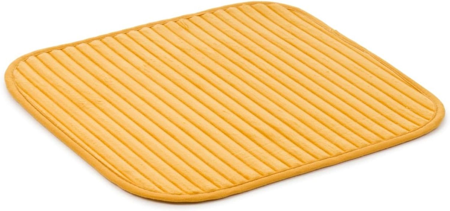 Gözze Badematte Berlin, Höhe 7 mm, rutschhemmend beschichtet, fußbodenheizungsgeeignet, Polyester, rechteckig, Badteppich, Uni Farben, Cord Optik, waschbar Bild 1