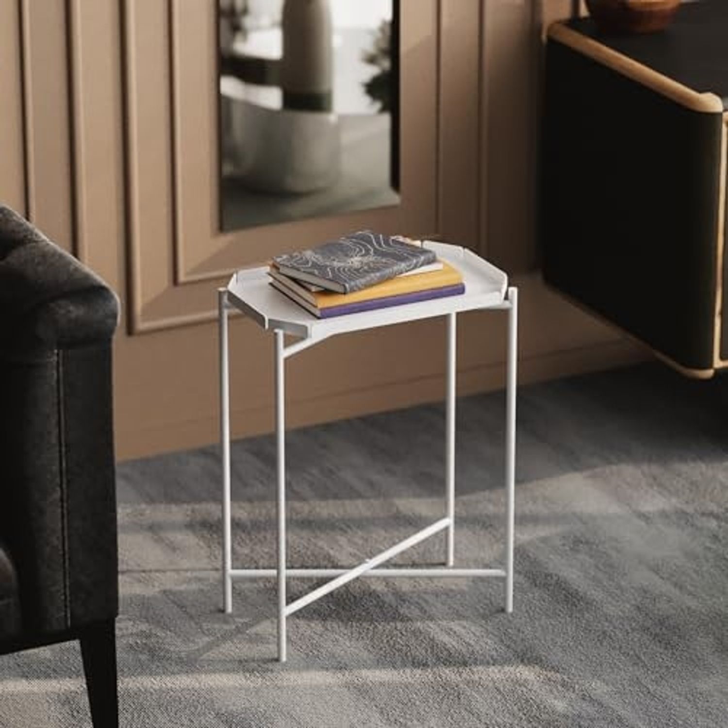 Couchtisch, 'SHB-009', 56 x 40 x 26, Weiß Bild 1