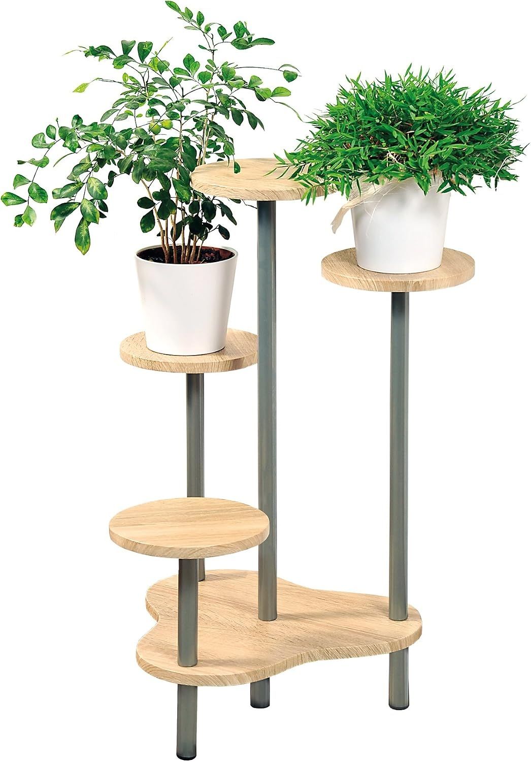 Kesper 17277 Stufiger Pflanzenständer Grau Holz Drinnen 5 Regale 645 mm 460 mm Bild 1