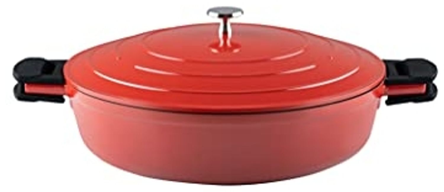 Kelomat Keramika Red Schmorpfanne mit Deckel Bild 1