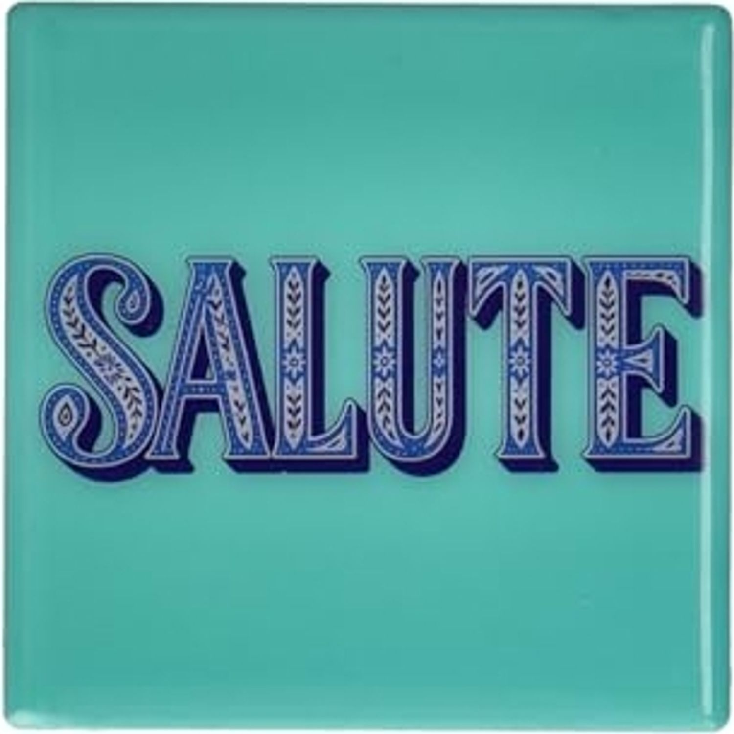 Gift Company Love Tiles Untersetzer Motiv: Salute türkis Bild 1