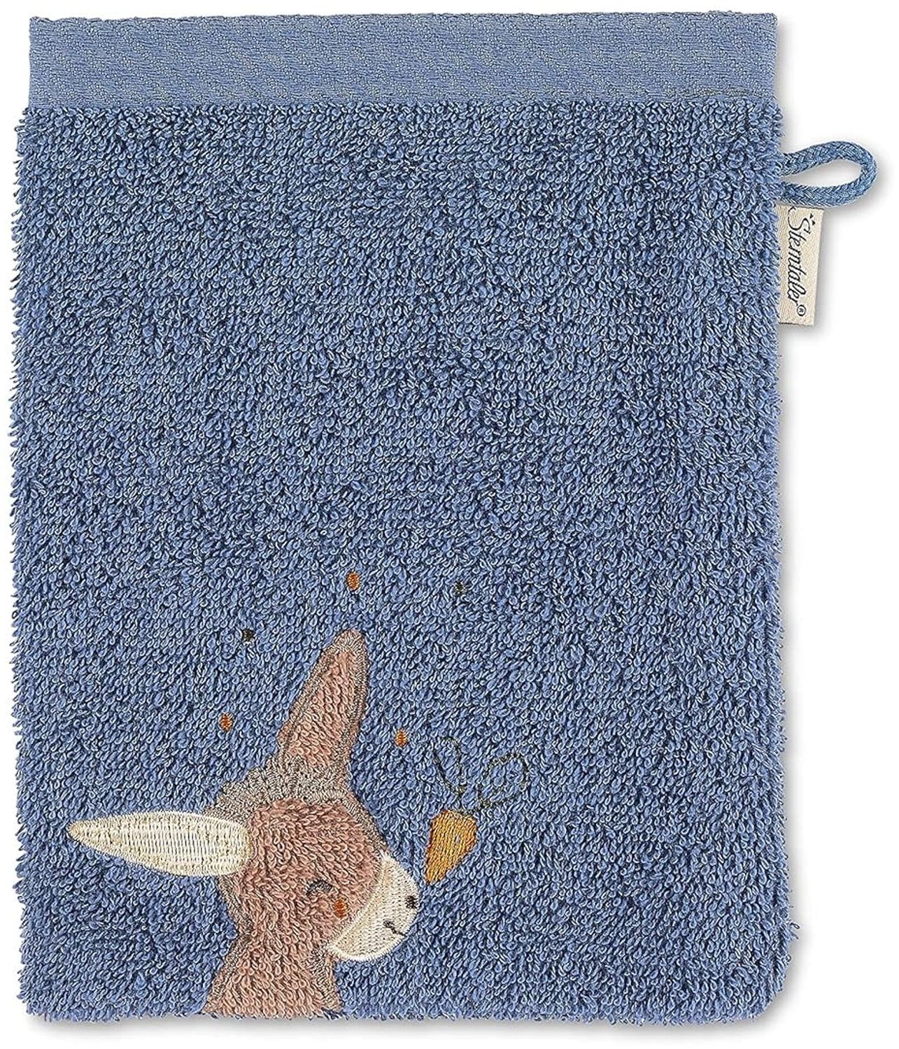 Sterntaler Waschhandschuh Emmilius mittelblau Bild 1