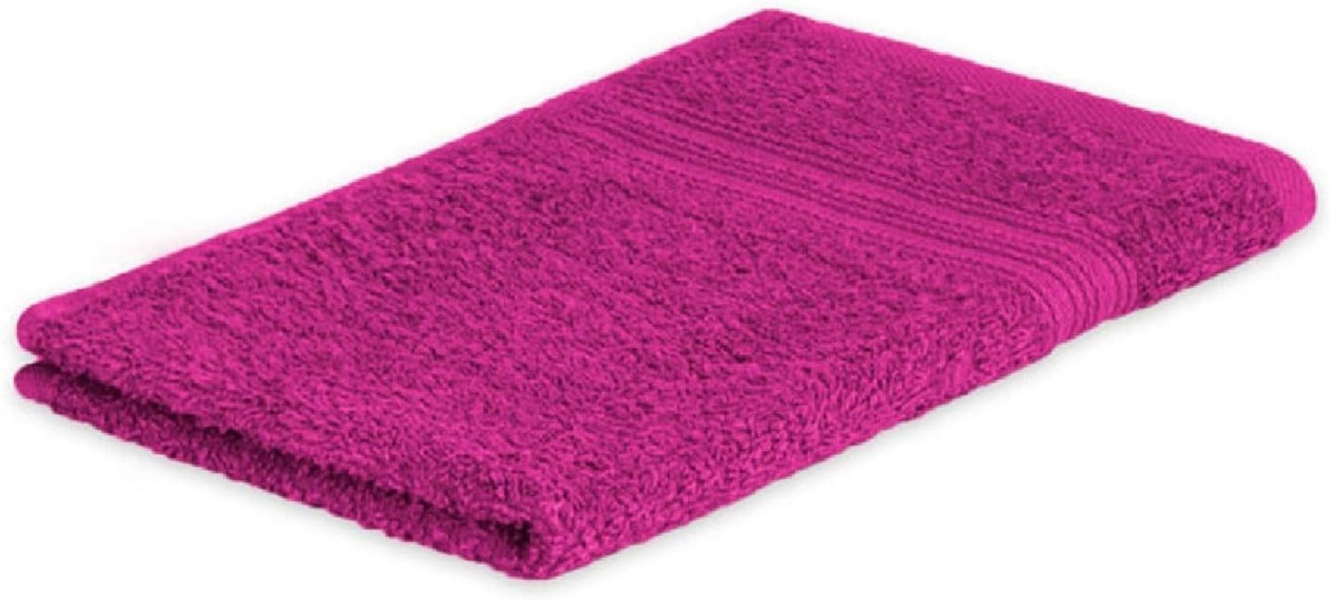 Exklusiv Heimtextil Gästehandtuch Frottier 500 g/m² 30 x 50 cm Pink Bild 1