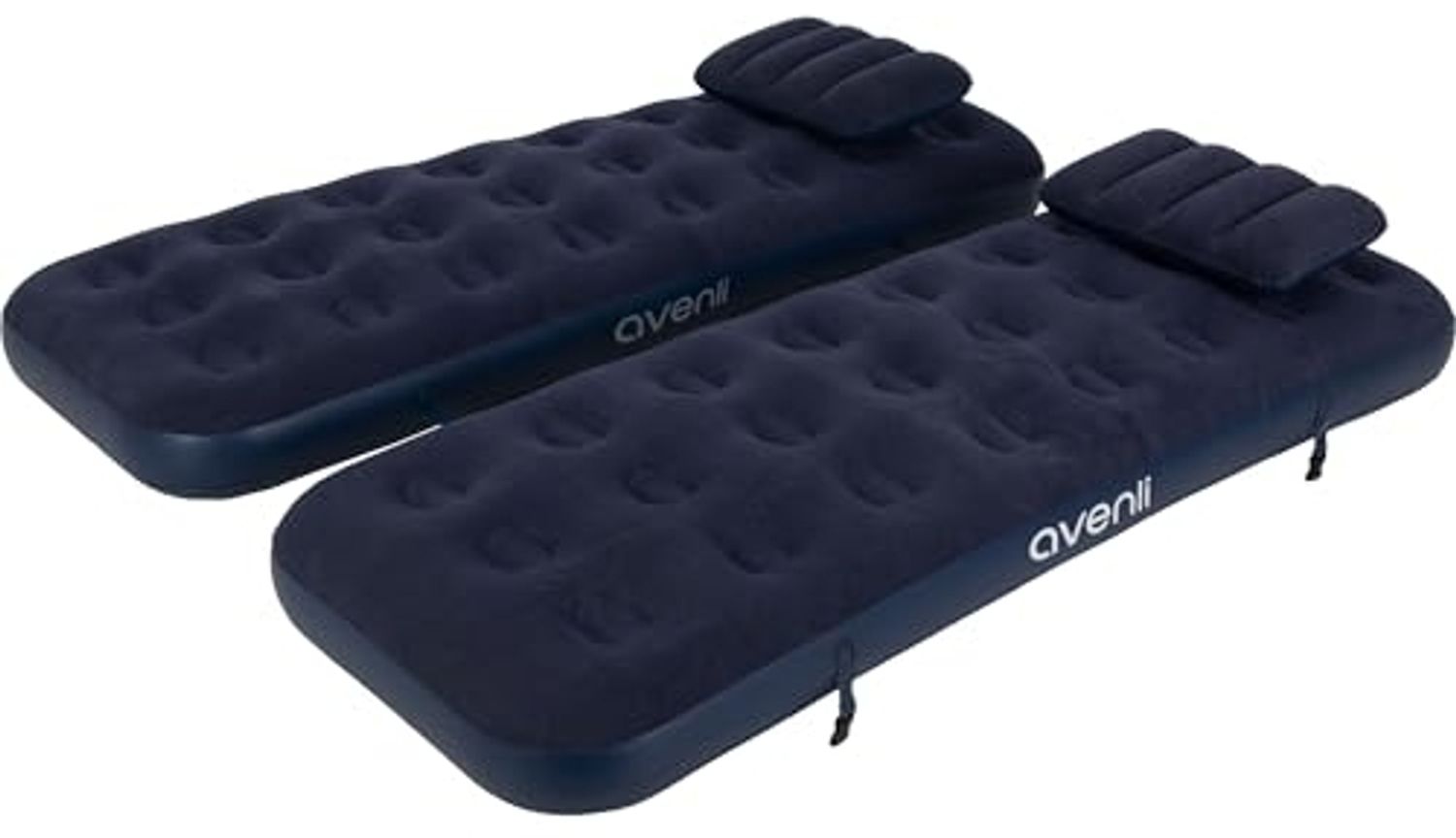 Avenli® aufblasbares 4 in 1 Luftbett Set / Campingmatratzen inklusive 2 Kissen 2 x 191 x 73 x 22 cm Bild 1