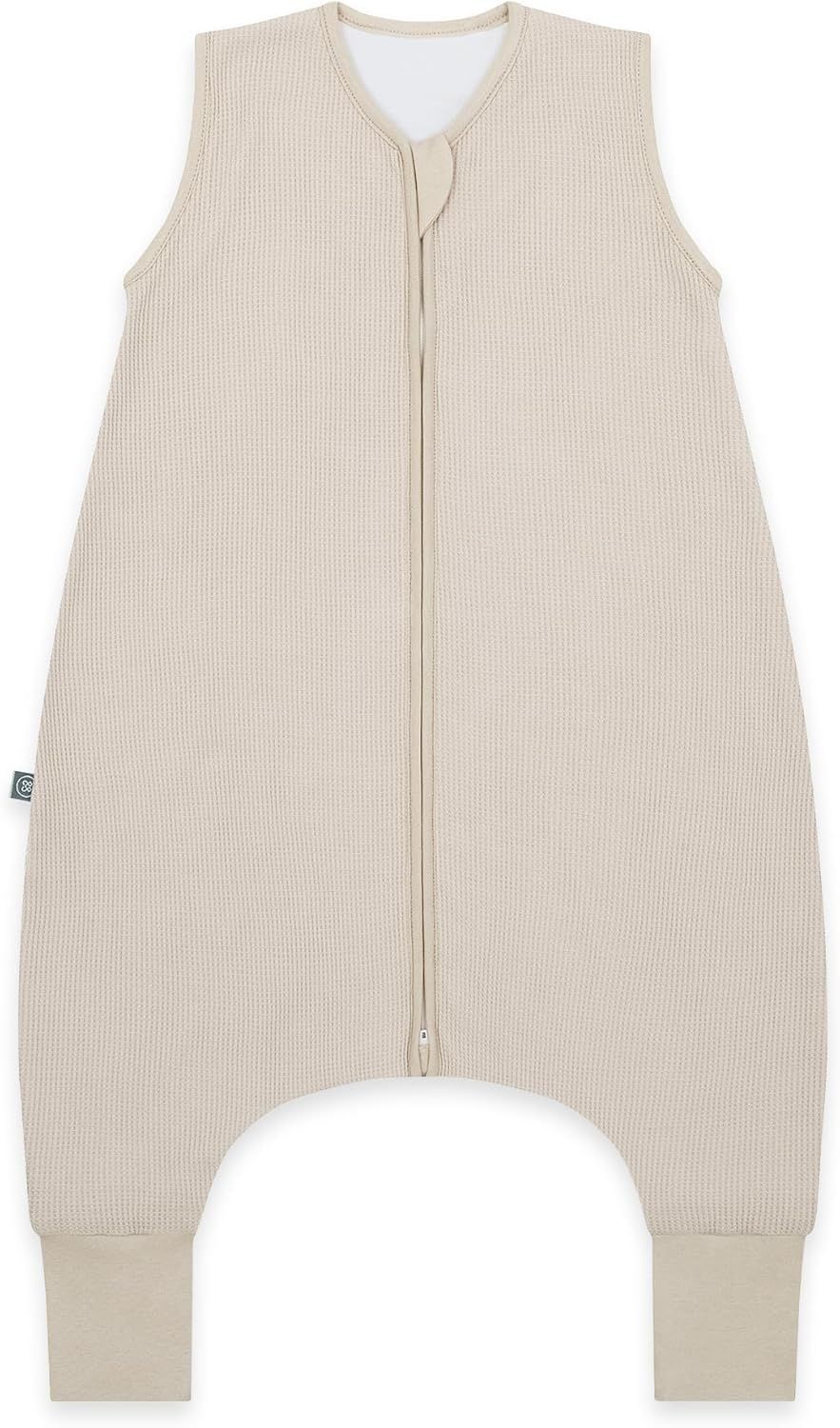 Emma & Noah Schlafsack mit Füßen 1.0 TOG, Essential Beige 90cm (Emma & Noah GmbH) Bild 1