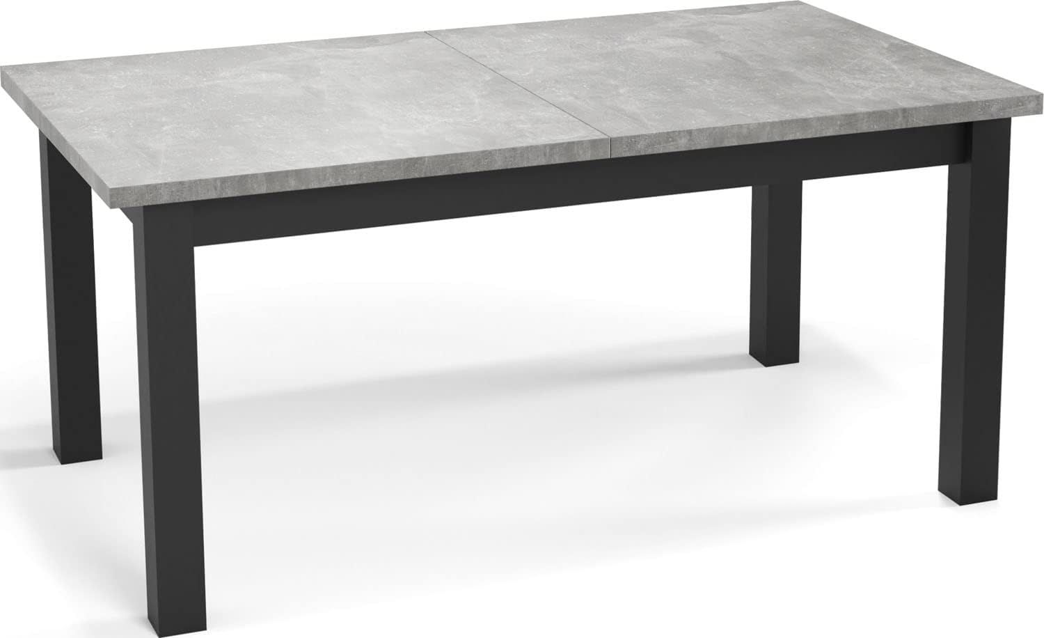 WFL GROUP Esstisch Davidof (erhältlich in 3 Größen – 140/160/160 cm ausziehbar auf 180/200/240 cm), platzsparender Tisch in Holzoptik für Küche, Esszimmer oder Wohnzimmer Bild 1