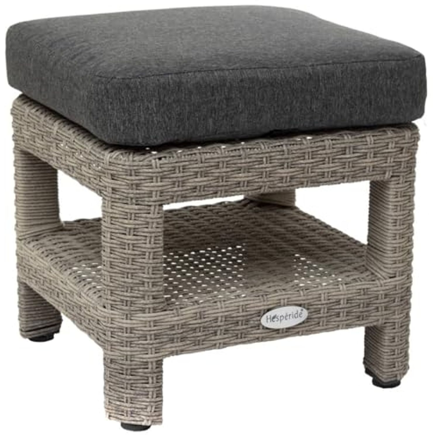 Hespéride - Quadratischer Gartenhocker Polynésia Havane - Havanna Bild 1