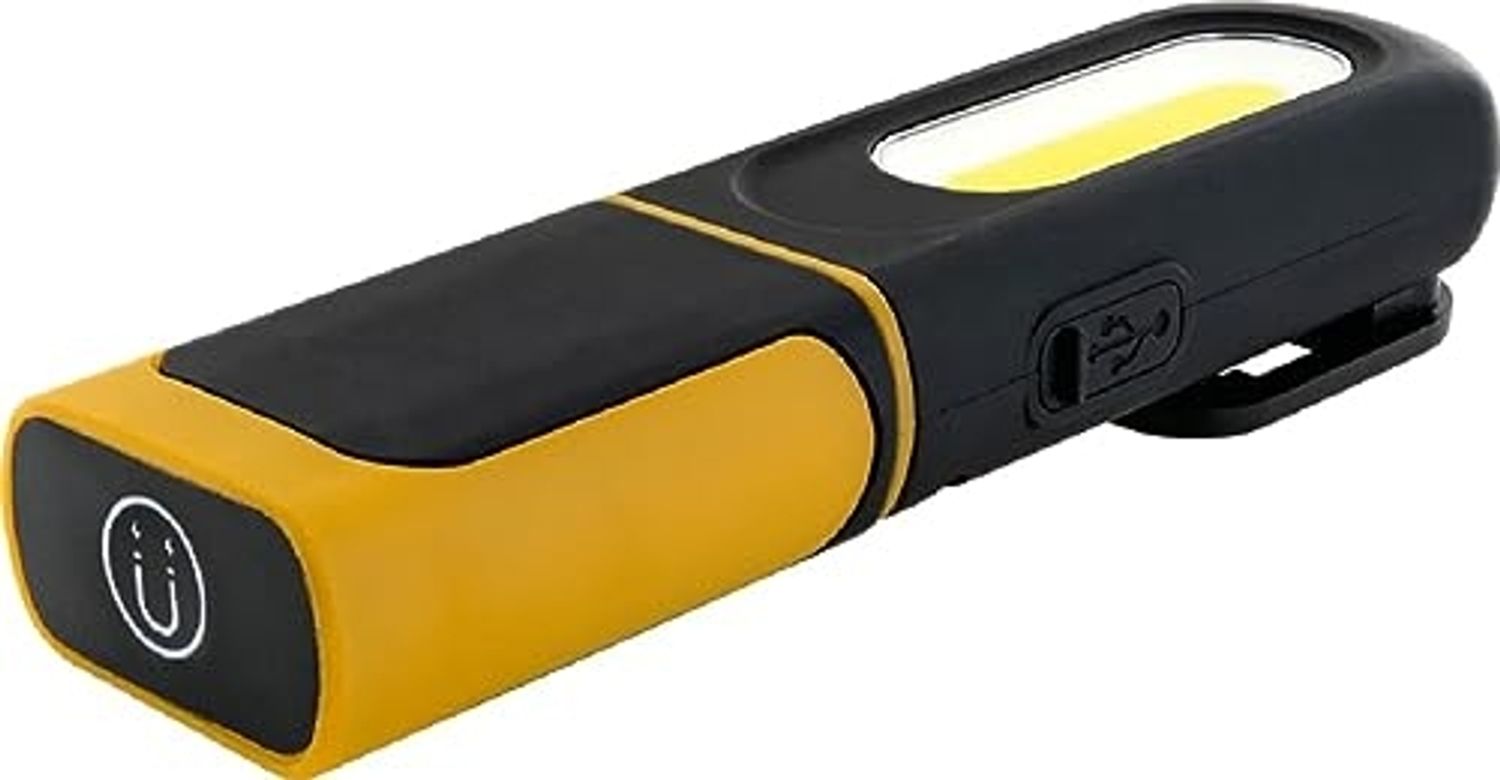 Schwaiger WLED0080 LED IP43 Schwarz Gelb Hängende Arbeitsleuchte Bild 1