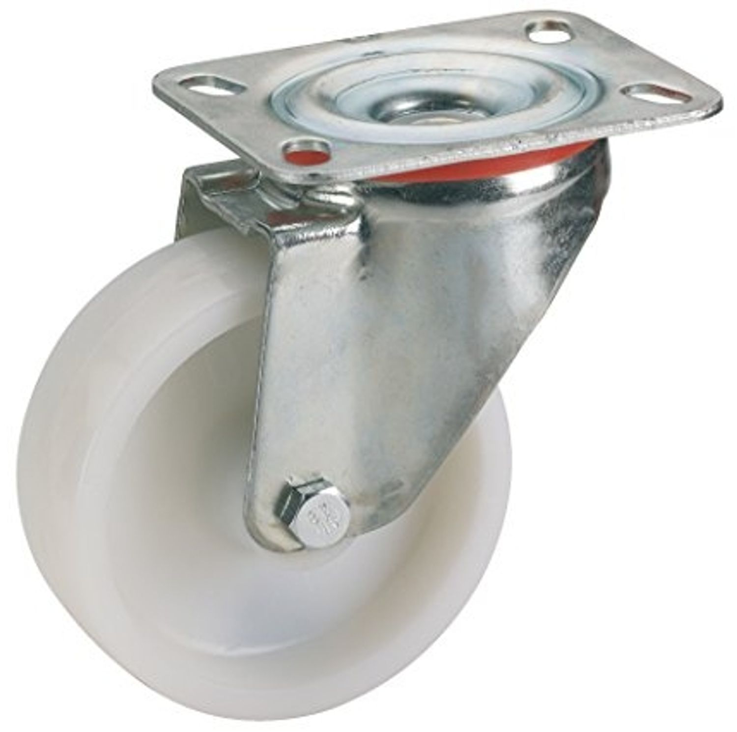 Lenkrolle mit Platte 80 x 30 mm, Tragkr. 100 kg Bild 1
