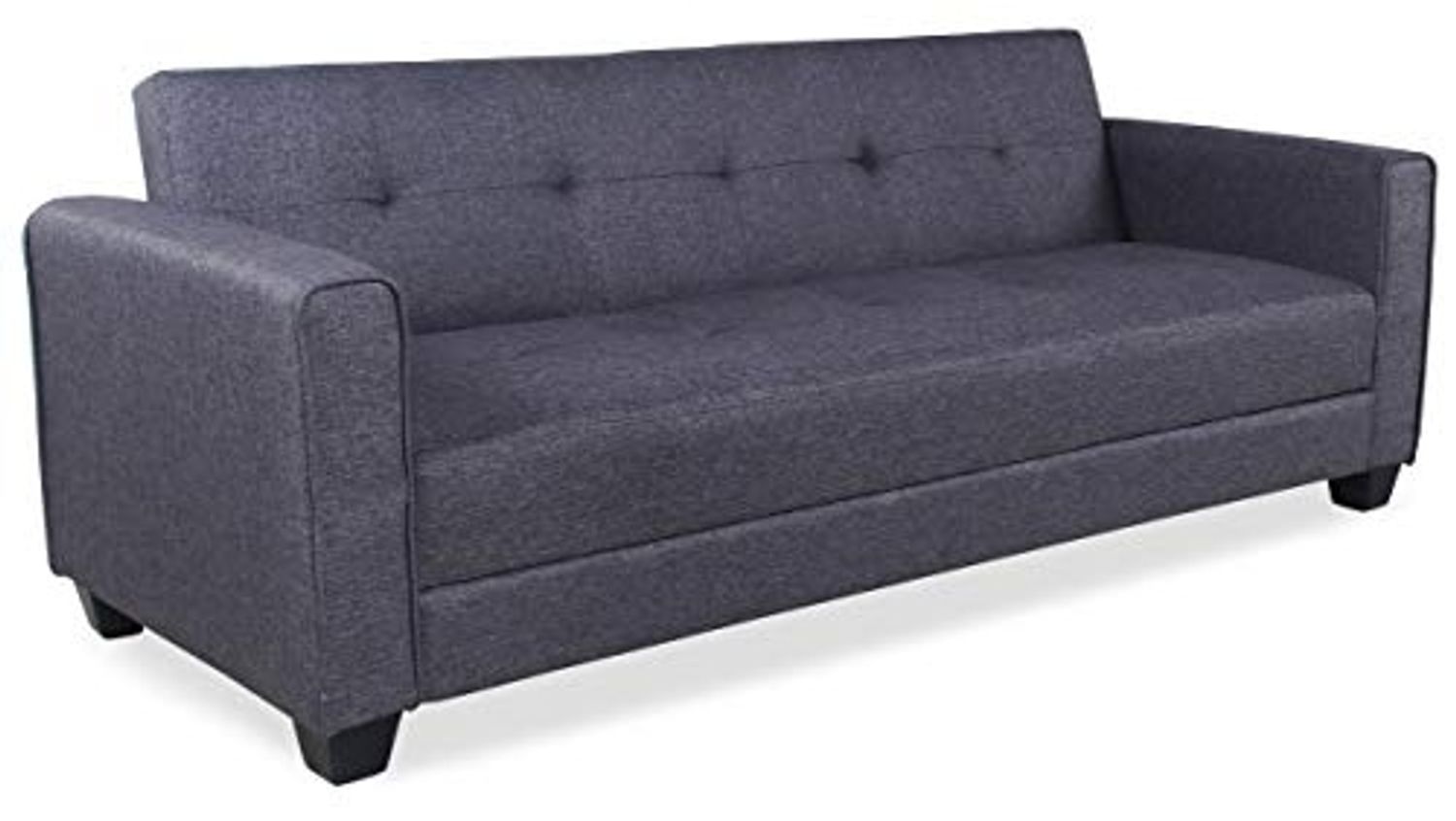Menzzo Clayton Schlafsofa, Stoff, Grau, 200 cm Bild 1