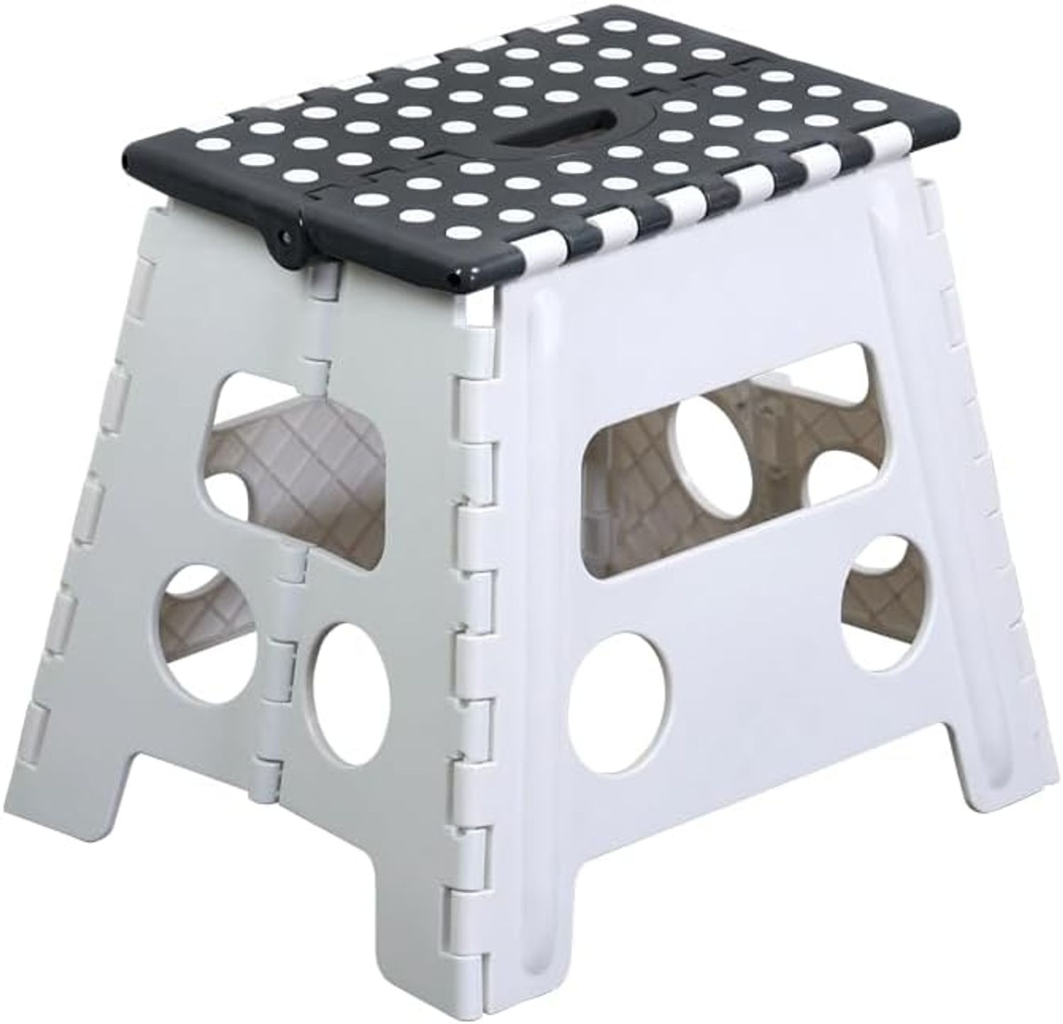KESPER 70732 Sitzhocker, faltbar, weiß/grau, 36,5 x 30 x 32 cm / Hocker Bild 1