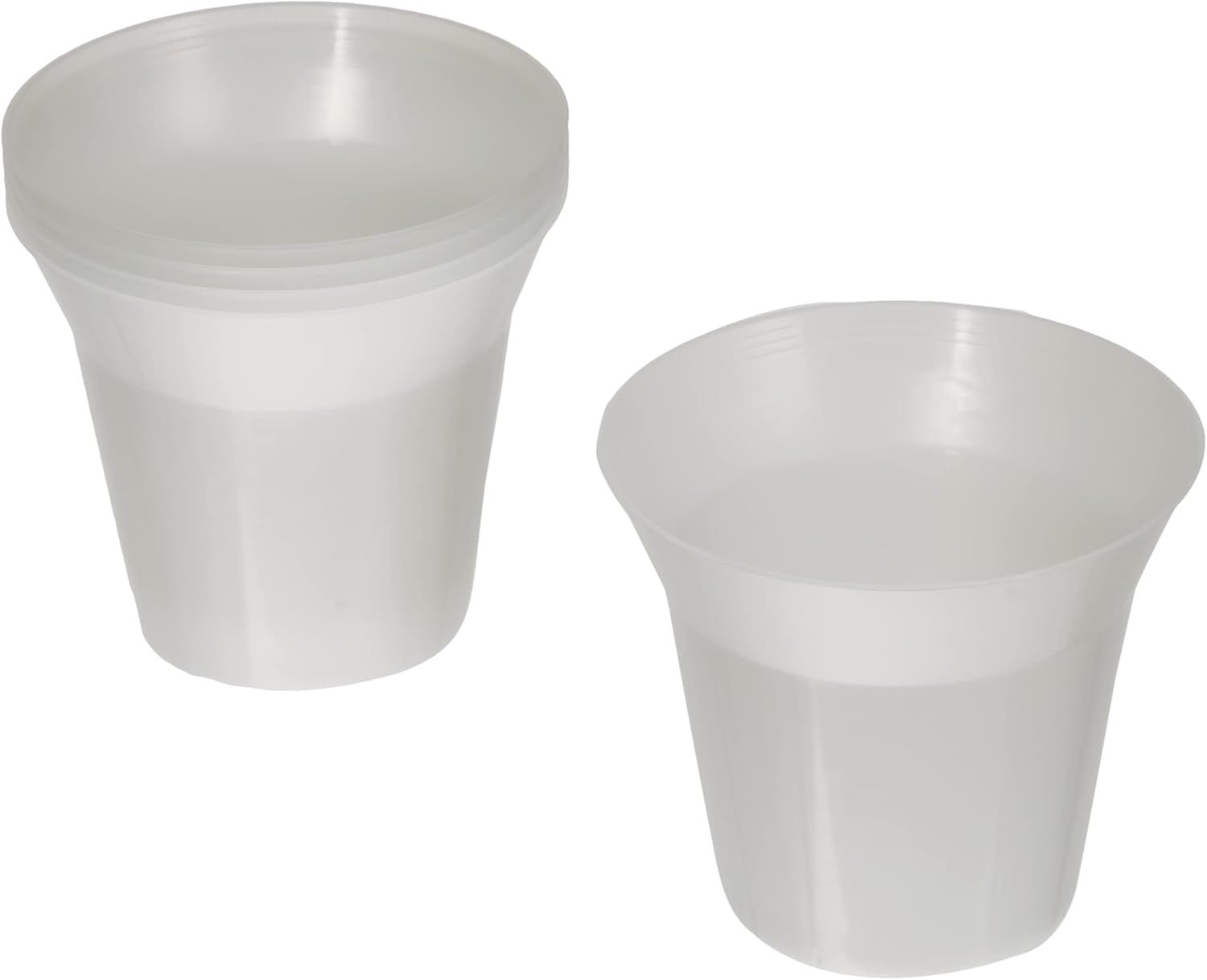 Decora 5 Stück Flared Kunststoff Eierbecher, 350 g, Weiß, 5-teilig Bild 1