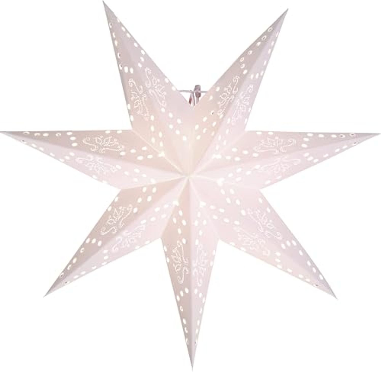 Star Romantic Papierstern, Papier, weiß Bild 1