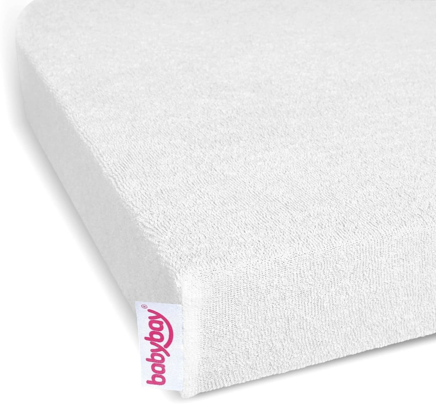 Babybay Frottee Spannbettlaken weiß für Babybay Original Bild 1