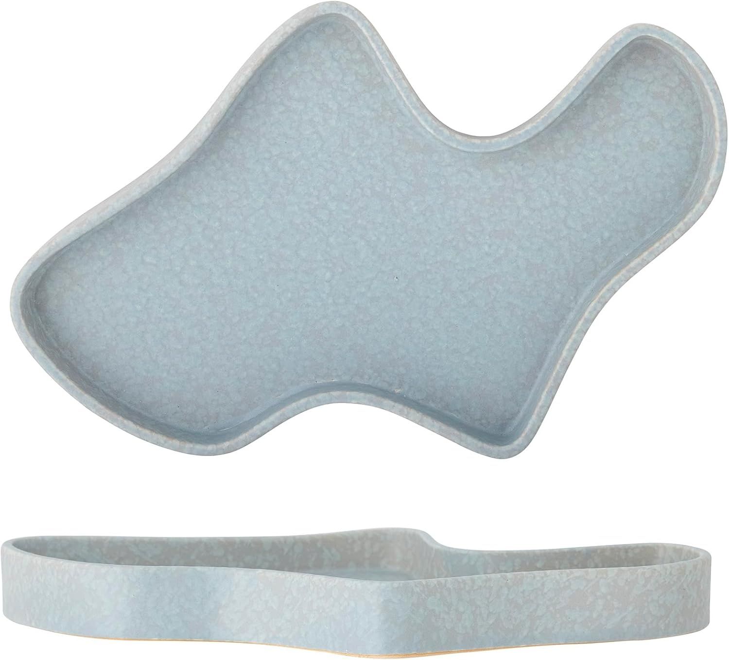 BLOOMINGVILLE Lakey Tablett Blue Steingut Bild 1