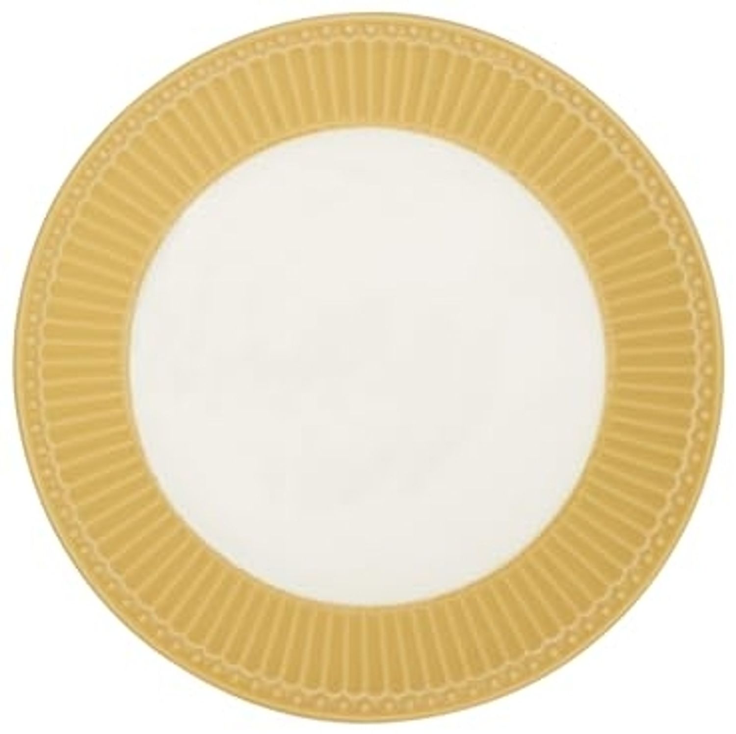 Greengate Teller 23 cm Alice honey mustard Bild 1
