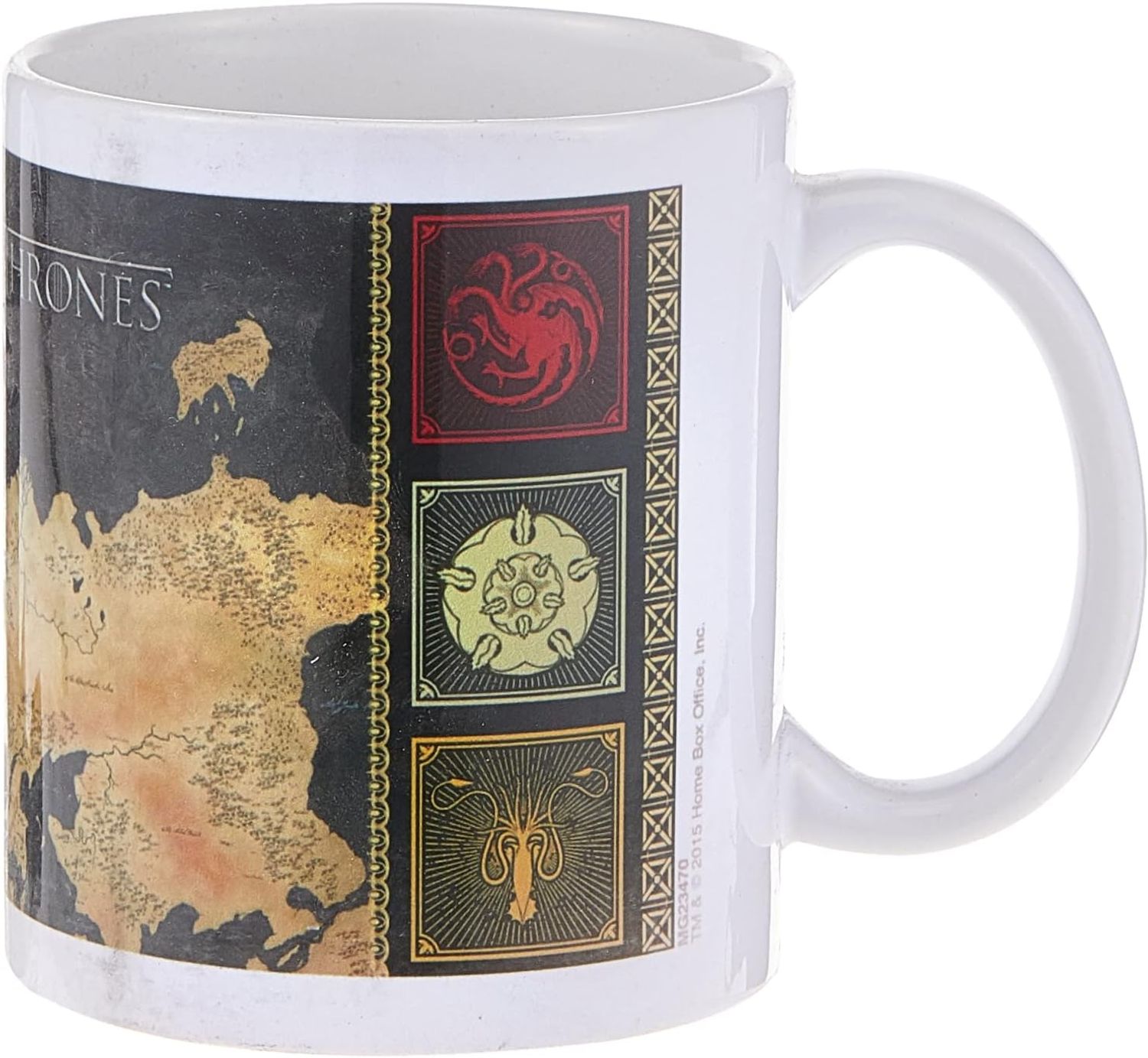 Pyramid International MG23470 Game of Thrones Map Keramikbecher, mehrfarbig, 8,5 x 12 x 10,5 cm Bild 1